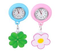 TOGEVAL 2piezas Relojes De Enfermera Retráctiles Clip Prácticos y Extensibles para Enfermera y Auxiliar De Enfermería