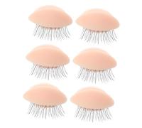 TOGEVAL 3 Kit de Práctica de Extensiones de Pestañas con Moldes de Párpados Realistas de Reutilizables de Párpados Desmontables para Entrenamiento Profesional