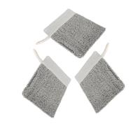 TOGEVAL 3 piezas Bolsa de Jabón de Lino para Ducha Exfoliante y Espumante Suave para Piel para Talones y Natural Malla para Jabón Barra