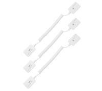 TOGEVAL 3 piezas Cables Retráctiles para Mando y Tablet con Gancho Adhesivo Blanco Cuerda Antideslizante para Evitar Pérdidas Fácil Instalación sin Taladro Uso Doméstico y Profesional