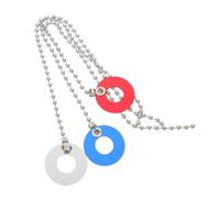 TOGEVAL 3 Piezas Cadena Profesional para Platillos de Cadena de Acero Color Rojo Azul y Plata Silbante para Platillos de Jazz Accesorios para Batería de Jazz