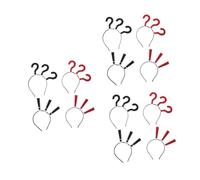 TOGEVAL 3 Piezas Diadema Expresión Creativa Accesorios de Pelo Diseño Único para Fiesta Halloween Cosplay Selfie Social Media