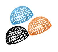TOGEVAL 3 piezas Gorro Dormir Mujer Malla Ganchillo Cabello Crochet Mesh para Pelo Rizado y Liso Cubierta Cómoda y Transpirable para Noche y Viaje
