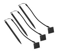 TOGEVAL 3 Piezas Lápiz Táctil Metálico para Pantalla Resistiva con Cordón Anticaída y Base Fija Set de Unidades para Navegación de Coche Máquinas Pos y Consola