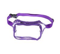 TOGEVAL 3 Piezas Riñonera Transparente Bolsos De Mujer Bandolera Bandoleras De Moda para Mujer Riñonera Impermeable Bolsos De Cinturón para Hombre Bolso Claro De Polivinilo Violet