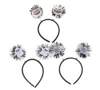 TOGEVAL 3 Piezas Unidades Diademas Luminosas de Murciélago y Fantasma para Halloween Accesorios Brillantes la Oscuridad Cómodas y para Fiestas Temáticas y Disfraces