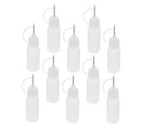 TOGEVAL 30 piezas Botellas de Aplicación de Pegamento Botellas con Punta de Aguja para Aceite y para Manualidades y de Precisión