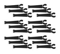 TOGEVAL 30 Piezas Clips de Ventilación para Coche Diseño Extendido U Sujeción Reforzada para Accesorios de Aromaterapia y Ambientadores Color Negro Compatibles con Salidas de Aire