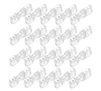 TOGEVAL 30 Piezas Nail Extension Connectors Invisible Press Buckles Flexible Plastic Fasteners Detachable Traceless Portable Manicure Tools For Home And Travel