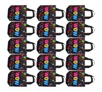 TOGEVAL 30 piezas Regalo Pequeñas de Tela No Tejida con Asas Resistentes Reutilizables y Decorativas para Fiestas Infantiles Cumpleaños y Eventos Paquete de Unidades