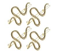 TOGEVAL 4 Broches Con Forma De S Para El Pelo, Peinetas Para Mujer, Cadenas Para El Pelo, Pasador De Serpiente, Elegantes Pinzas Para El Pelo, Pequeñas Pinzas Para El Pelo, Elegantes