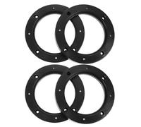 TOGEVAL 4 Espaciadores de Altavoz para Coche Abs Hueco 5 Pulgadas, Anillo Adaptador Soporte Montaje para Subwoofer Estéreo, Accesorios Interior Vehículo para Mejora de Audio y Seguridad