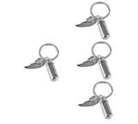 TOGEVAL 4 Llaveros De Urna para Mascotas, Accesorios para Mascotas, Llaveros, Llavero Conmemorativo, Urna, Colgante, Recuerdo para Mascotas, Llavero, Dije para Bolso, Llavero, Urna,