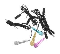 TOGEVAL 4 Micrófonos Mini Cable para Smartphone Micrófono de Condensador Profesional Pequeño para Grabación Vocal Karaoke y Streaming Portátil para Celular y Tabletas Plug And Play