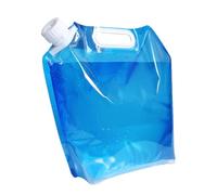 TOGEVAL 4 Piezas Bolsa de Agua Portátil para Exteriores Gran Capacidad Contenedor Flexible y Resistente y Ligera para Camping Picnic y Deportes de Transparente y Azul