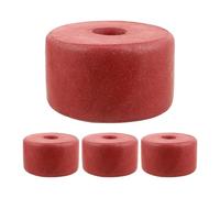 TOGEVAL 4 Piezas Flotador de Pesca Grande de Espuma PVC Rojo, Ligero y Resistente Corrosión Marina, Marcador Cilíndrico para Redes de Pesca y Trampas de Cangrejo