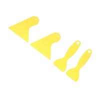 TOGEVAL 4 piezas Rasquetas de Plástico para Vinilo y Film de Coche Herramientas Flexibles para Instalación de Calcomanías y Protección de Pintura Diseño Ergonómico para Uso Seguro y