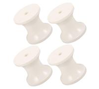 TOGEVAL 4 Piezas Rodillos para Remolque de Barco Resistentes de Plástico de Soporte de Quilla para Embarcaciones Marinas Ruedas Duraderas y Resistentes la Corrosión para Trailers Náuticos