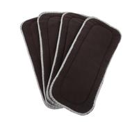 TOGEVAL 4 Piezas Unidades Insertos Niña Absorbentes Lavables Fibras de Bambú Reutilizables Compacto para Viajes Sensible Protección contra Fugas