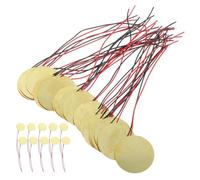 TOGEVAL 40 piezas Unidades Discos Piezoeléctricos Cobre para Guitarra Acústica Sensor Accesorios Instrumentos Percusión Fácil Instalación Rendimiento Estable