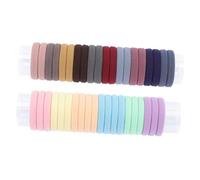 TOGEVAL 40 piezas Unidades Gomas de Pelo Elásticas Pequeñas para Mujer y Niña Bandas de Goma Resistentes y Duraderas Accesorios Coloridos para Coleta y Peinados para Uso Diario y Fiestas