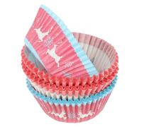 TOGEVAL 400 Piezas Unidades Papel para Cupcakes Navidad Envoltorios Desechables para Repostería Liners para Muffins Decoración Festiva para Fiestas Navideños