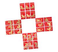 TOGEVAL 48piezas Rojo Del Zodíaco Sobres Rojos Chinos Año Lunar Sobre Vietnamita Dinero Sobres Suerte Año