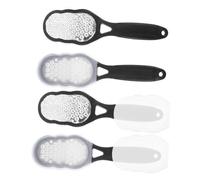 TOGEVAL 4piezas Molinillo de Limas para Pies Herramienta de Pedicura Removedor de Callos Depurador de Piel Muerta Acero Inoxidable para Cuidado de Pies para Pedicura y Eliminacion de Piel