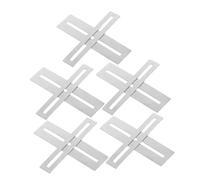 TOGEVAL 5 Pares Protector de Diapasón para Guitarra Inoxidable Accesorios de Reparación y Limpieza Almohadillas Metálicas para Pulido y Protección de Mástil Compatible con Guitarras