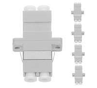TOGEVAL 5 Piezas Adaptador de Fibra Óptica LC Dúplex Material Plástico Duradero Transmisión Estable para Redes y Centros de Datos Fácil Instalación
