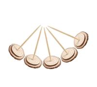 TOGEVAL 5 Piezas Base para Árbol de Navidad de Madera Natural de Soportes Pequeños para Árboles Artificiales Base Soporte Sustituta para Árbol Falso Diámetro Montaje Fácil y Rápido para