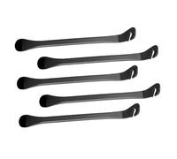 TOGEVAL 5 Piezas Herramientas de Reparación de Neumáticos de Bicicleta Palancas de Desmontaje de Alta Herramientas Prácticas para Ciclistas y Motociclistas Color Negro Portátiles y
