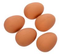 TOGEVAL 5 Piezas Juguetes Interactivos para Perros Huevos Simulados Elásticos de Goma Resistente y Suave para Morder Juguetes Antiestrés para Mascotas para Vínculo Familiar