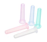 TOGEVAL 5 Piezas Ventosas de Silicona para Masaje Facial Tazas de Vacío Portátiles para Estiramiento y Reducción de Arrugas Dispositivo Profesional para Mejorar Circulación y