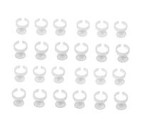 TOGEVAL 500 Piezas Anillos Adhesivos Desechables para Extensiones de Pestañas y Microblading Soporte de Pegamento Profesional para de Uñas y Tatuajes Diseño Pequeño sin Divisiones