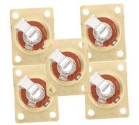 TOGEVAL 5piezas Tapa Del Enchufe Para Guitarra Eléctrica Sangría Cuadrada Conector De Clavija Para Placa De Salida De Guitarra Eléctrica Para Reparación De Instrumentos Musicales