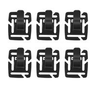 TOGEVAL 6 Abrazaderas Giratorias para Tubo de Bolsa de Hidratación Soporte Negro para Manguera de Mochila Accesorios para Camping Senderismo y Actividades al Aire Libre