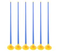 TOGEVAL 6 Flechas de Plástico con Ventosa, 42 Cm, Juego de 6 Piezas para Tiro de Tiro, Juguetes de Práctica Seguros para Interior y Exterior, Flechas de Repuesto