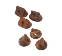 TOGEVAL 6 piezas Puentes de Erhu de Natural Tiger Ebony de Duraderos y Ligeros Accesorios para Instrumentos Musicales Chinos Fácil Instalación y Reemplazo