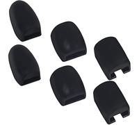 TOGEVAL 6 Protectores de Silicona Negros para Teclas Laterales de Saxofón, Accesorio Fácil de Almacenar y Proteger Partes del Saxofón en Pack de 6 Unidades