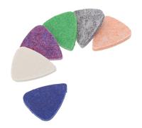 TOGEVAL 6 Púas de Fieltro de Lana para Ukelele y Banjo, Juego Multicolor Protección de Cuerdas, Cómodas y Duraderas, Accesorio Musical Adecuado para Interpretación Precisa y Suave