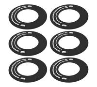 TOGEVAL 6 Unidades Junta de Válvula Redonda para Colchones Hinchables Tablas de Paddle Surf y Kayaks Accesorio de Repuesto Negro Compatible para Inflado Rápido y Duradero