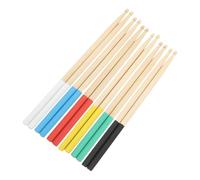 TOGEVAL 6pares Baquetas De Madera De Arce Natural Con Empuñadura Antideslizante Para y Electrónica Para Adultos