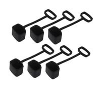 TOGEVAL 6piezas Funda De Para Kazoo y Reutilizables Color Negro Protección Contra y Accesorio Práctico Para Instrumentos