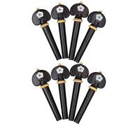 TOGEVAL 8 Clavijas de Afinación para Violín 3/4 y 4/4 de Madera de Ébano Incrustación de Nácar Blanco Accesorios de Repuesto Duraderos para Cuerdas de Violín Pack de 8 Unidades para