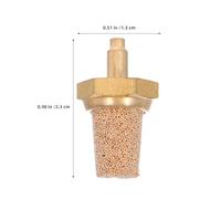 TOGEVAL 8 Piezas Boquillas de Cobre para Máquina de Niebla Silenciador de Aire Neumático de Latón Filtro para Tubo de Reducción de Ruido para Equipos de Escenario