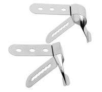 TOGEVAL 8 Piezas Clip Sujetador para Sonda de Termómetro de Acero Inoxidable para Lectura Precisa de Temperatura Ambiental Bbq Horno Parrilla para Carne y Freidora