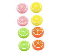 TOGEVAL 8 Piezas Joystick de Silicona Frutas Agarre Analógico Antideslizante Protección Pulgar para Mandos Cubiertas Repuesto Coloridas