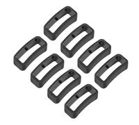 TOGEVAL 8 piezas Presillas de Silicona para Correa de Reloj Compatible con Garmin Forerunner Retenedores Flexibles y Duraderos para Pulseras de Repuesto Negro