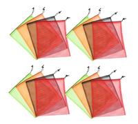 TOGEVAL 8piezas Bolsas De Malla Cordón para Viaje Grandes para Playa Piscina Gym o Almacenamiento De Juguetes Incluye De Malla Pequeñas Cierre